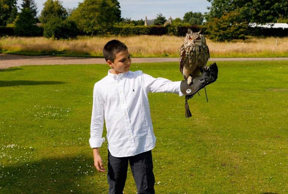 Boy with Owl Winton Castle