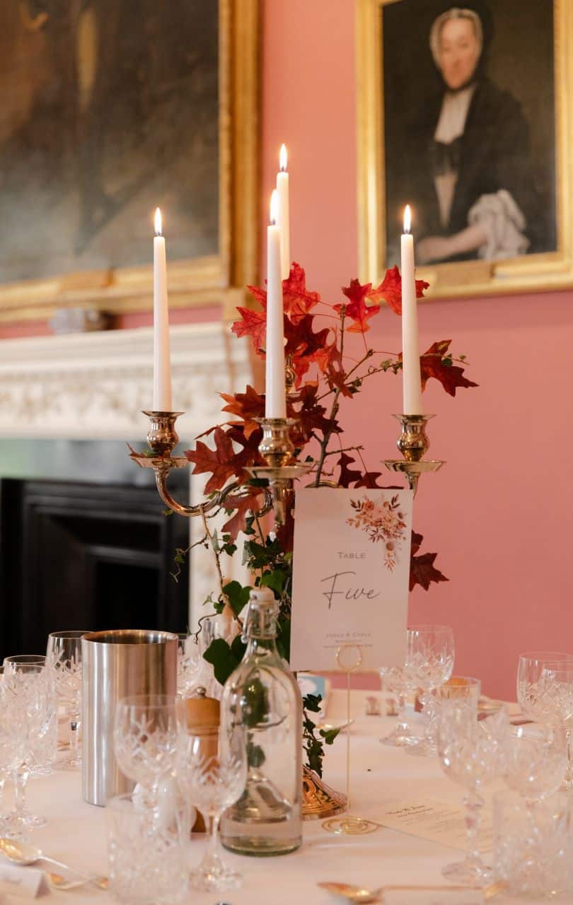 Candle-lit autumn wedding - Winton Castle, East Lothian