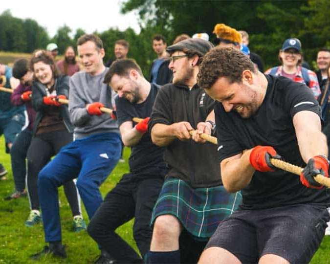 FanDuel Tug o war at Winton Castle