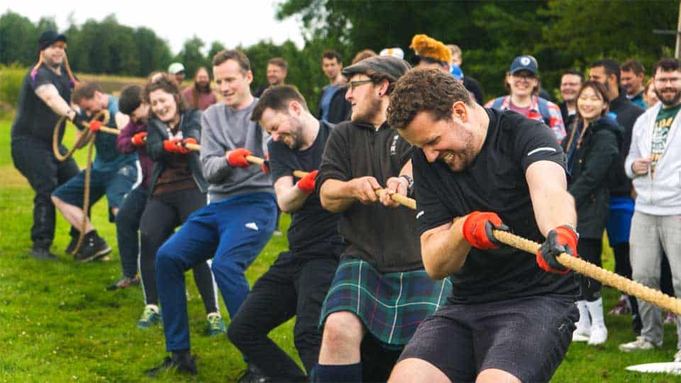 FanDuel Tug o war at Winton Castle